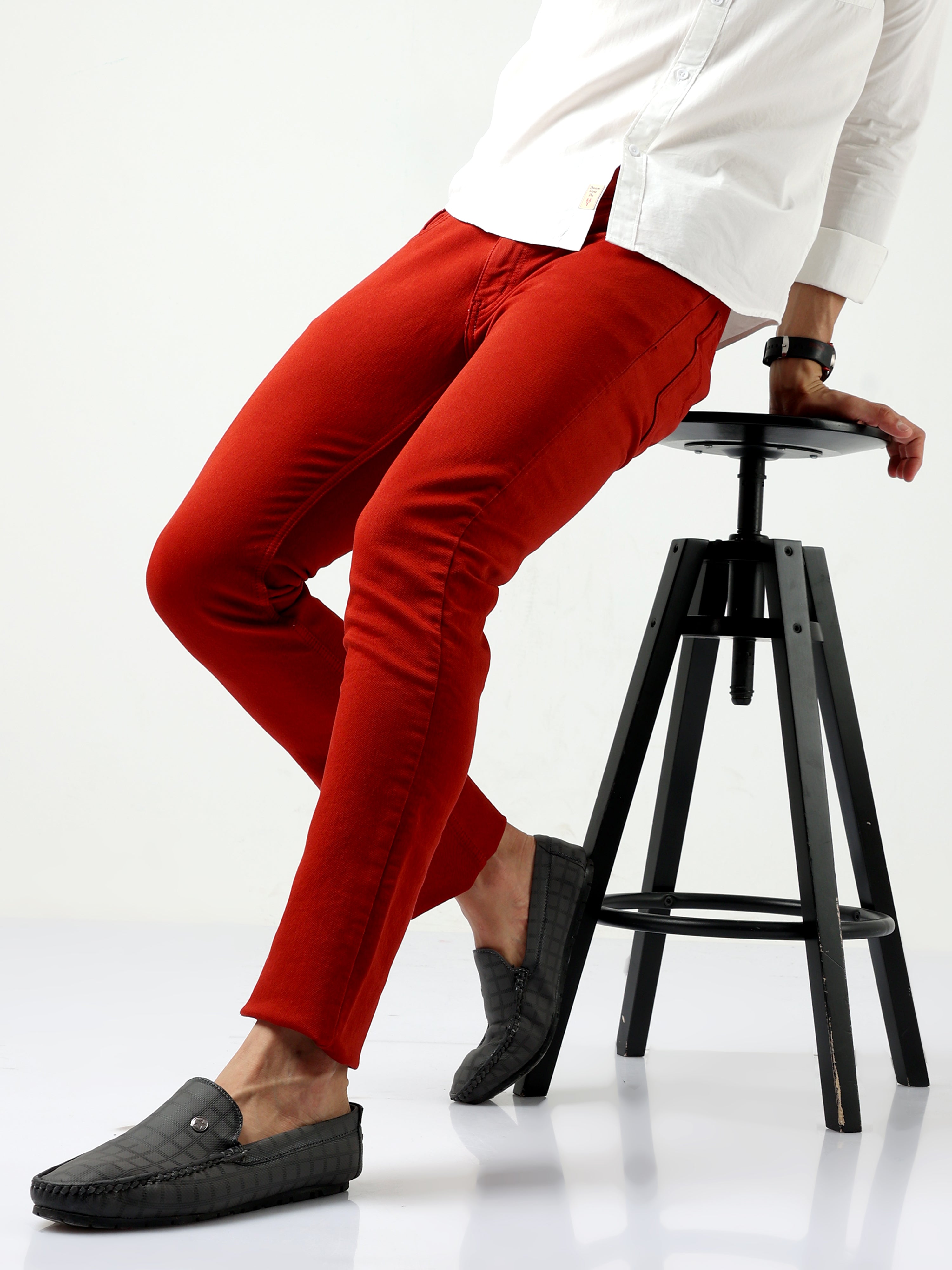 KaLI_store Work Pants for Men Mens Jeans Skinny Stretch, High Rise Colored  Jeans Expandable Waist 4 Seasons Black,XL - Walmart.com