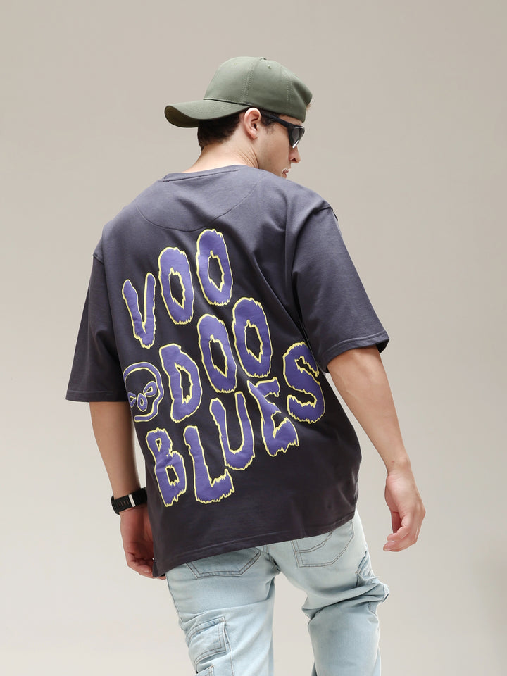 VOODOO BLUES BLACK OVERSIZED T-SHIRT