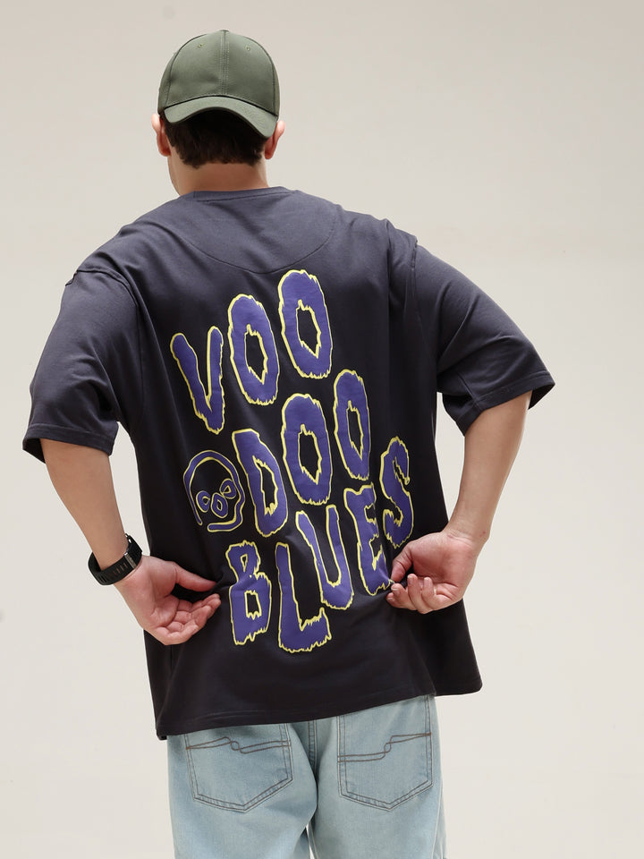 VOODOO BLUES BLACK OVERSIZED T-SHIRT