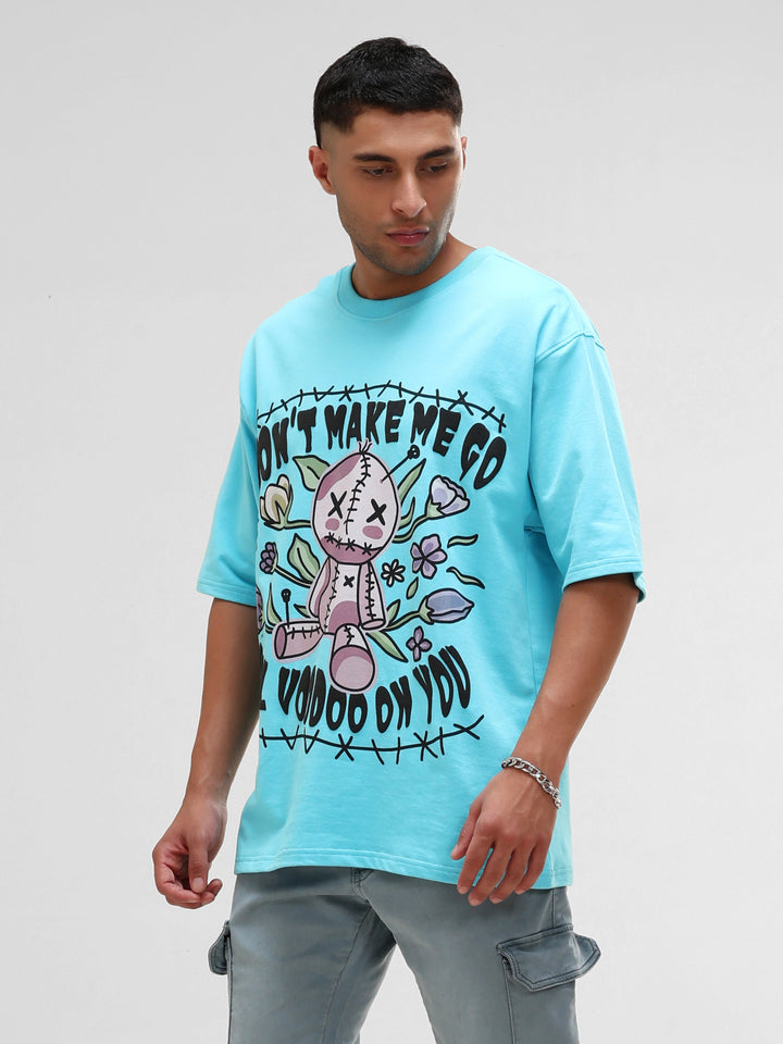 VOODOO DOLL BLUE OVERSIZED T-SHIRT