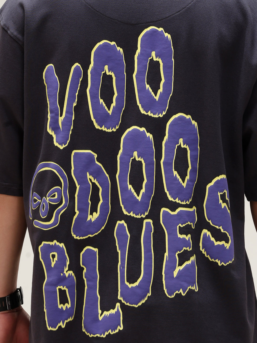 VOODOO BLUES BLACK OVERSIZED T-SHIRT