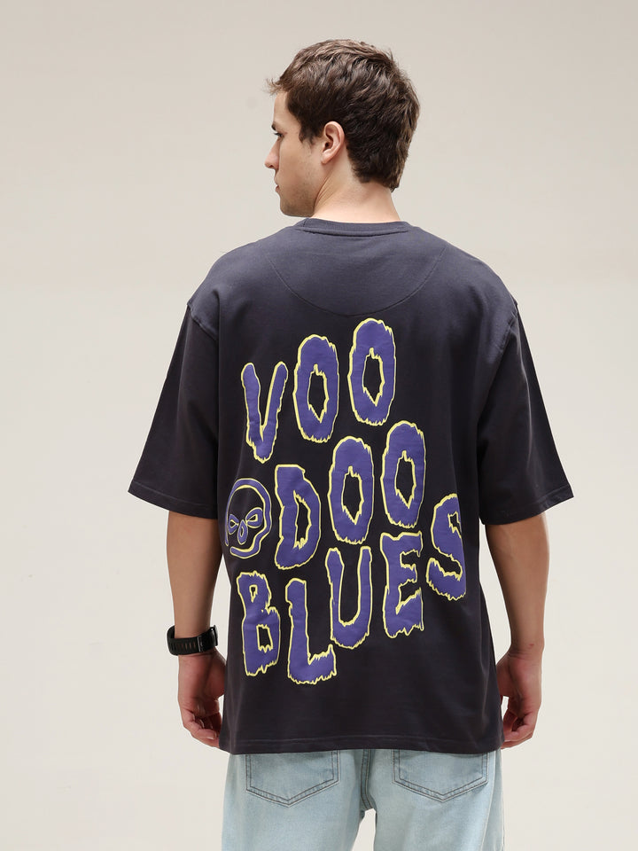 VOODOO BLUES BLACK OVERSIZED T-SHIRT