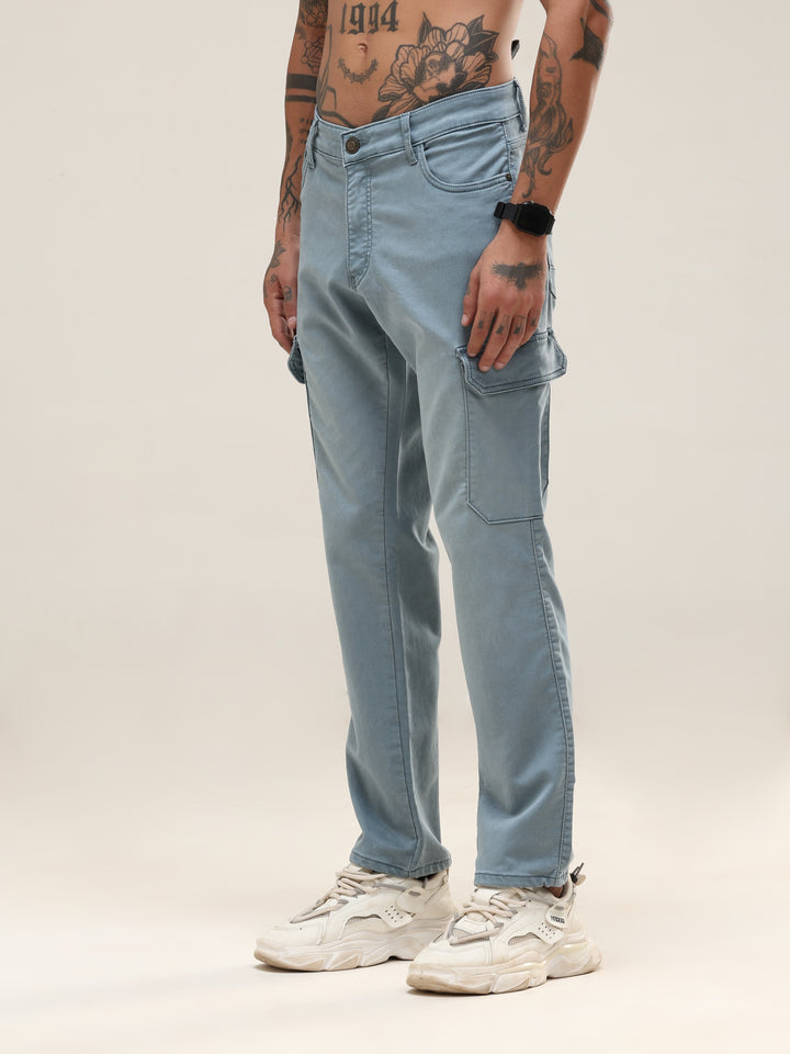 Aquamarine Slim Cargo Pants