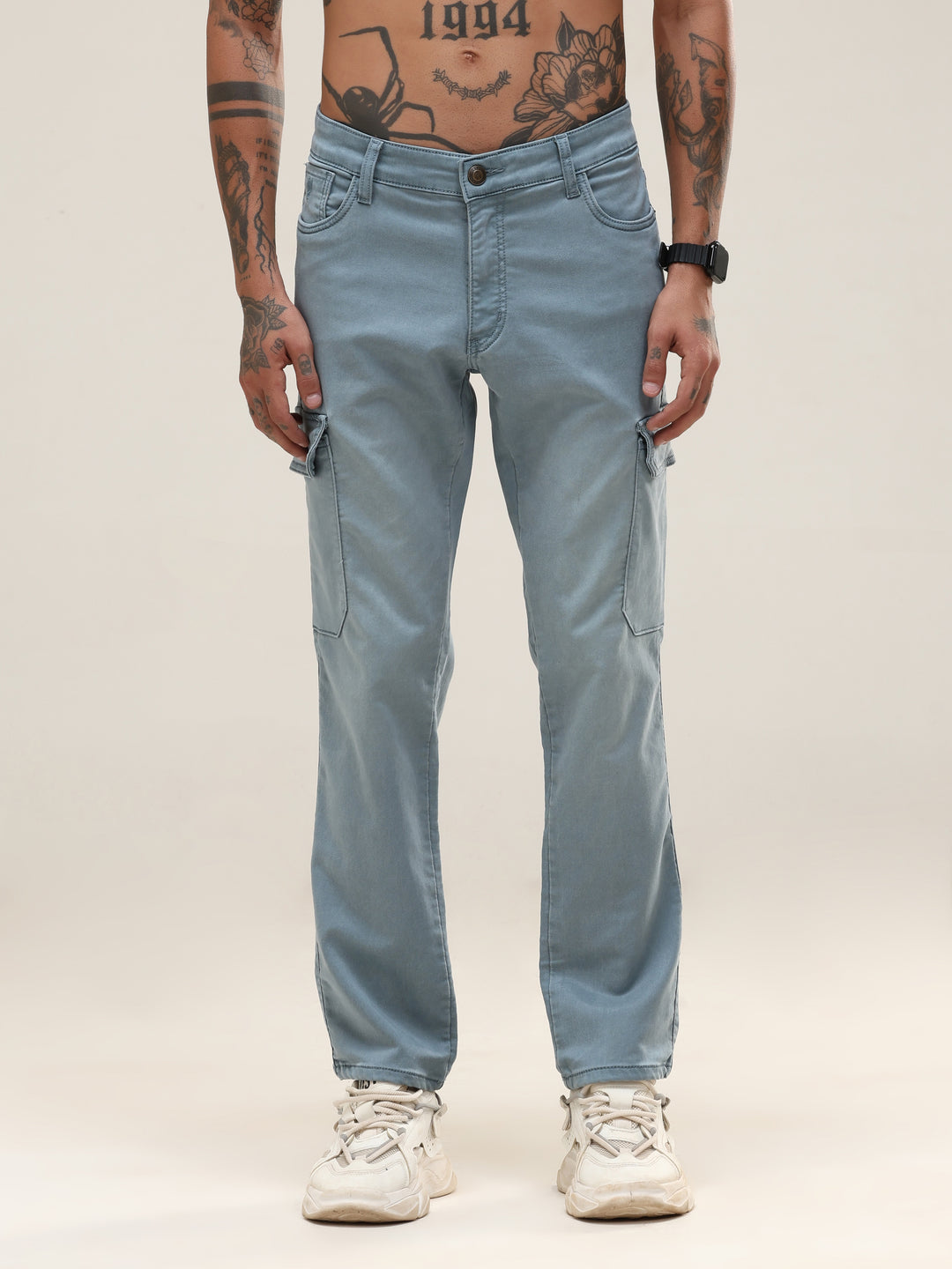 Aquamarine Slim Cargo Pants