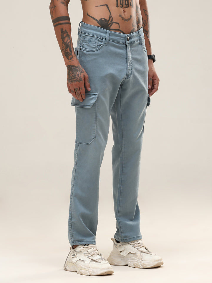 Aquamarine Slim Cargo Pants