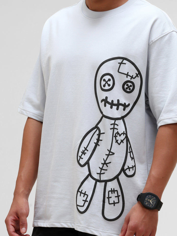 VOODOO DOLL MAUVE OVERSIZED T-SHIRT