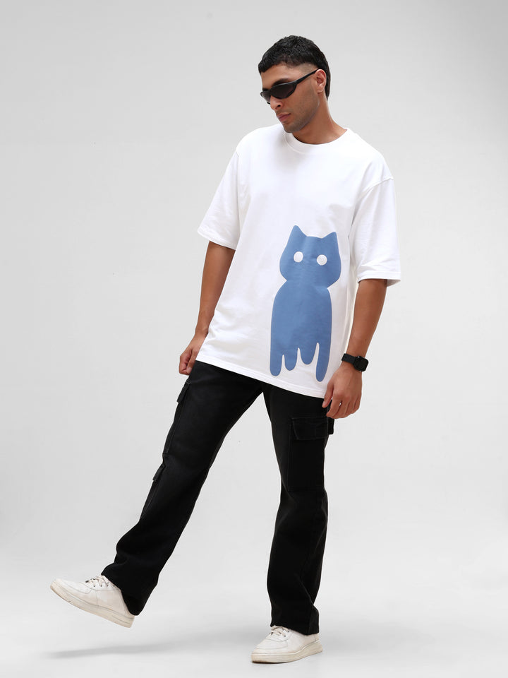 VOODOO BLUES WHITE OVERSIZED T-SHIRT