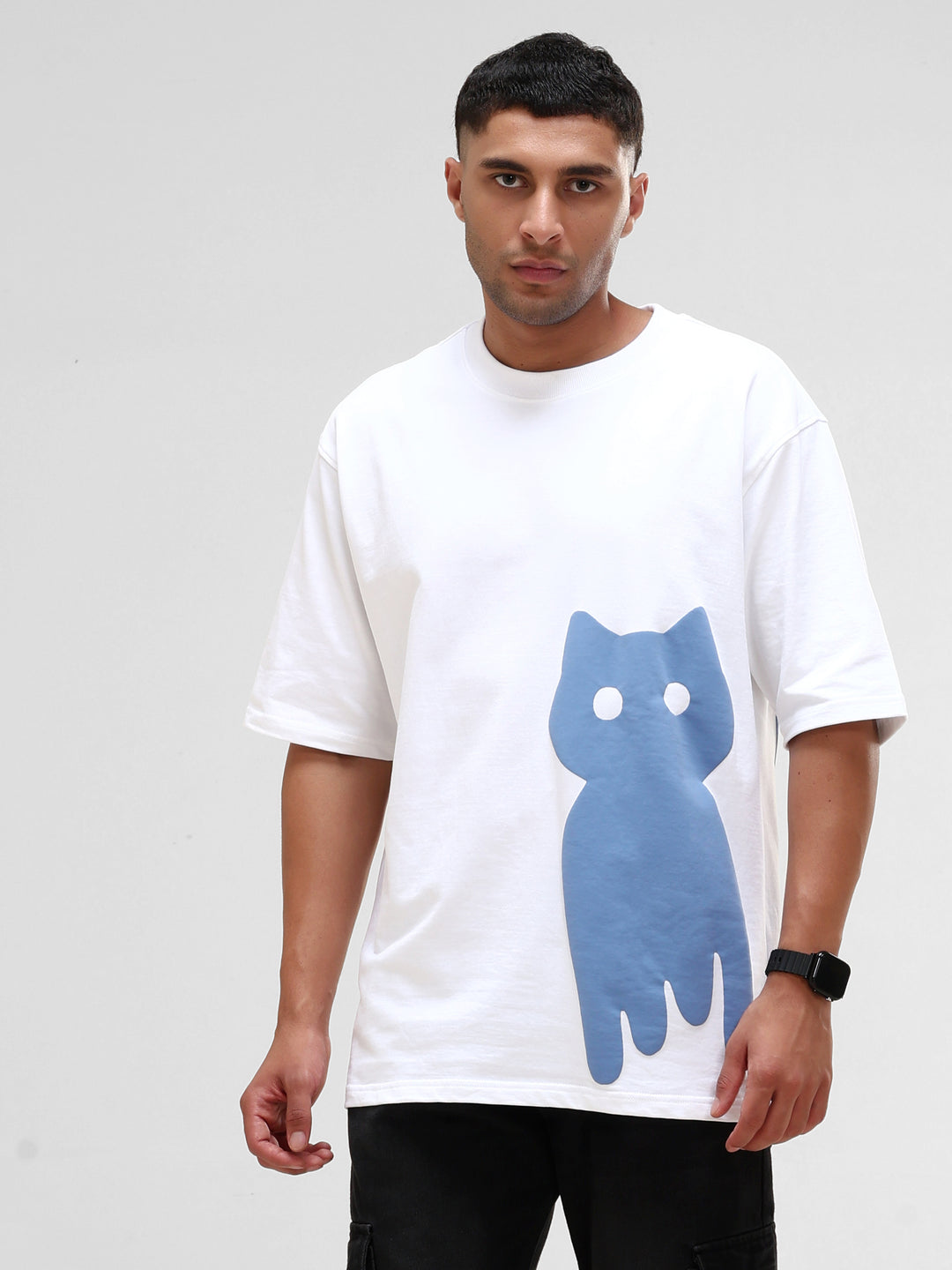 VOODOO BLUES WHITE OVERSIZED T-SHIRT