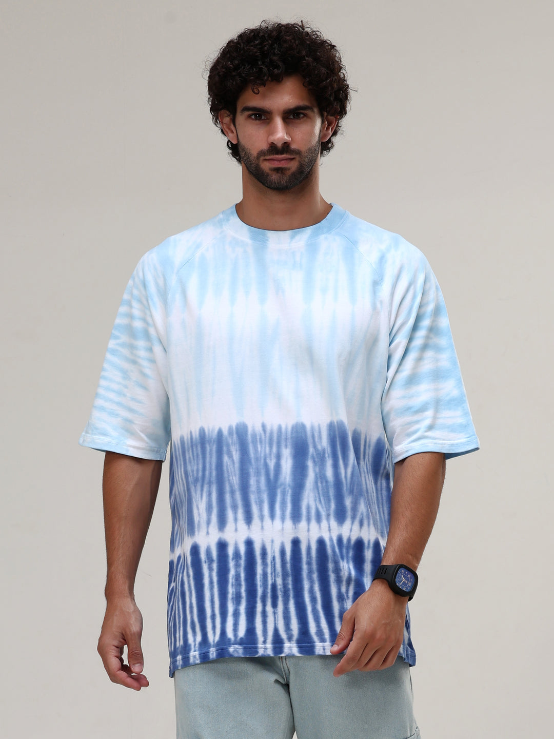 SKY WHISPER TIE-DYE OVERSIZED T-SHIRT