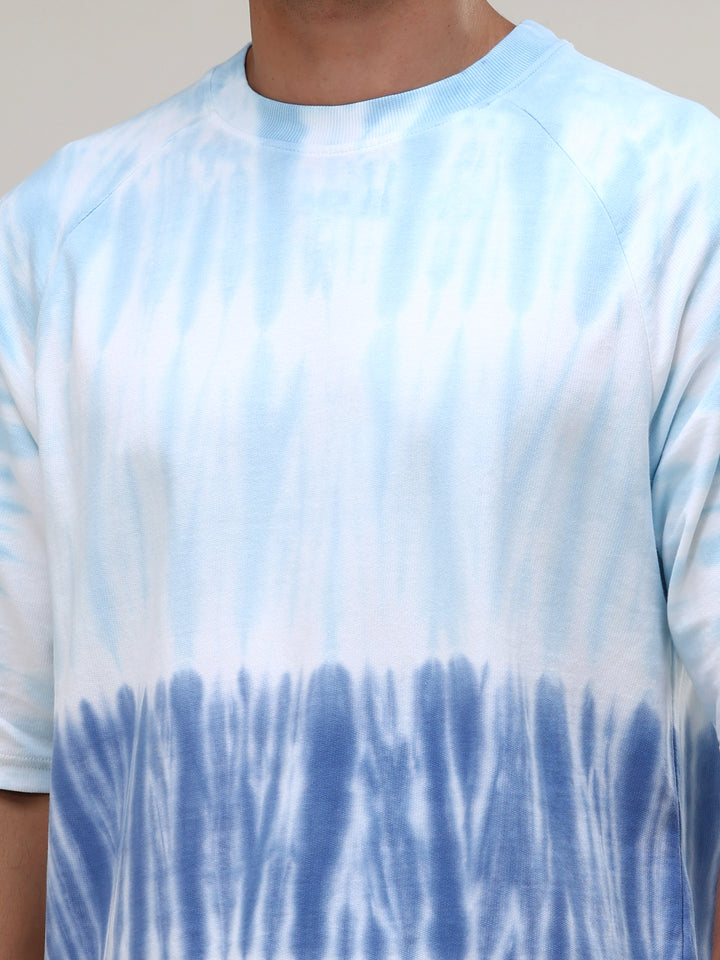 SKY WHISPER TIE-DYE OVERSIZED T-SHIRT