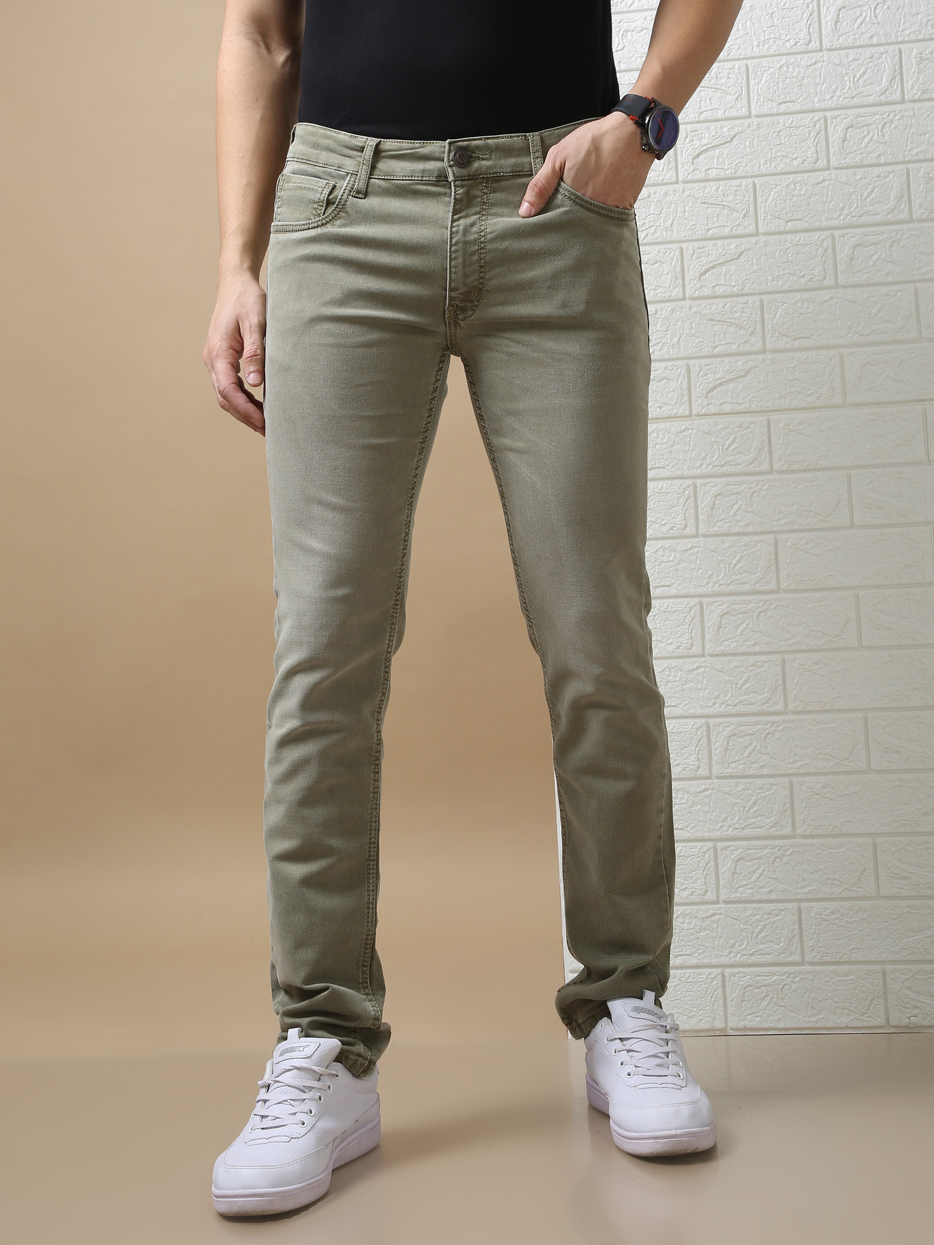 Buy Twill Regular Fit Jeans Online | Merchant Marine