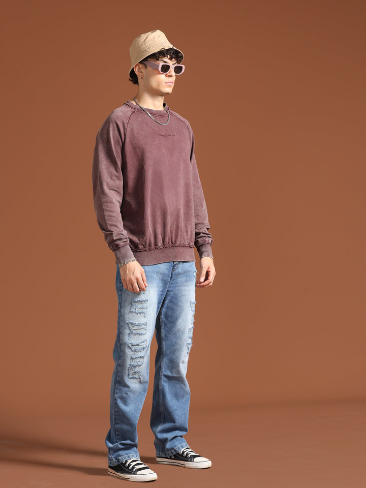 VUDUAmber Brown SweatshirtRegular Fit