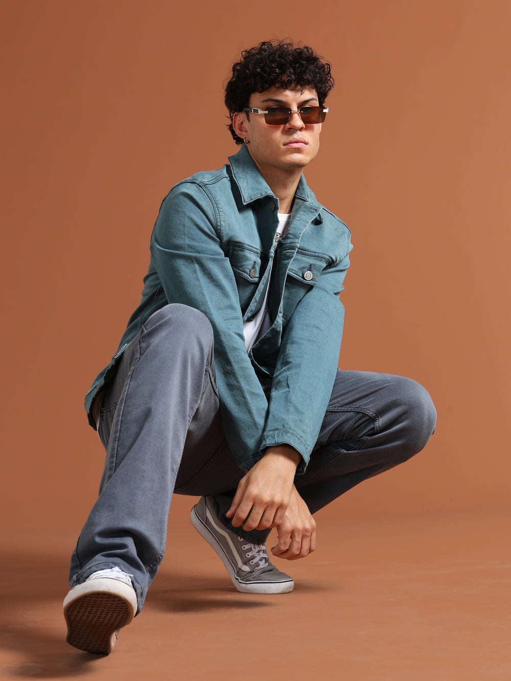 VUDUAquamarine Denim JacketRegular Fit