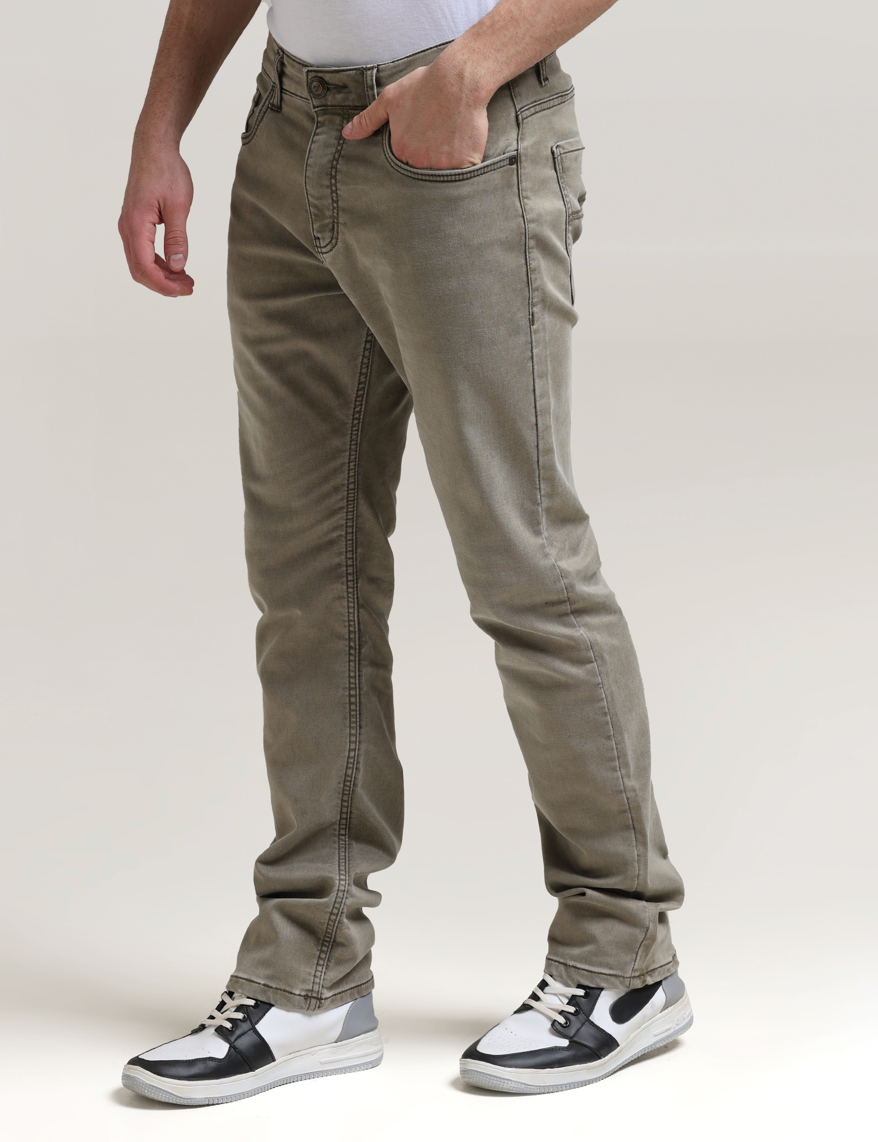 Buy Olive Green Jeans for Men by SIN Online | Ajio.com