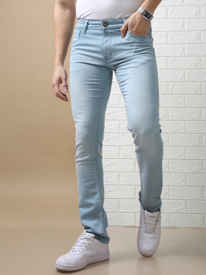 VUDUChill Blue Stretch DenimSlim Fit