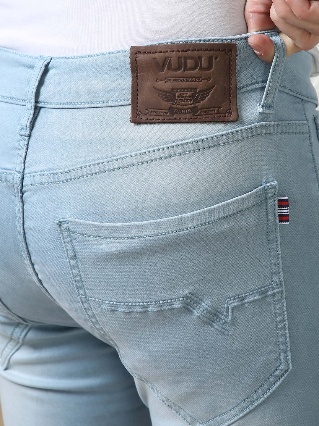 VUDUChill Blue Stretch DenimSlim Fit