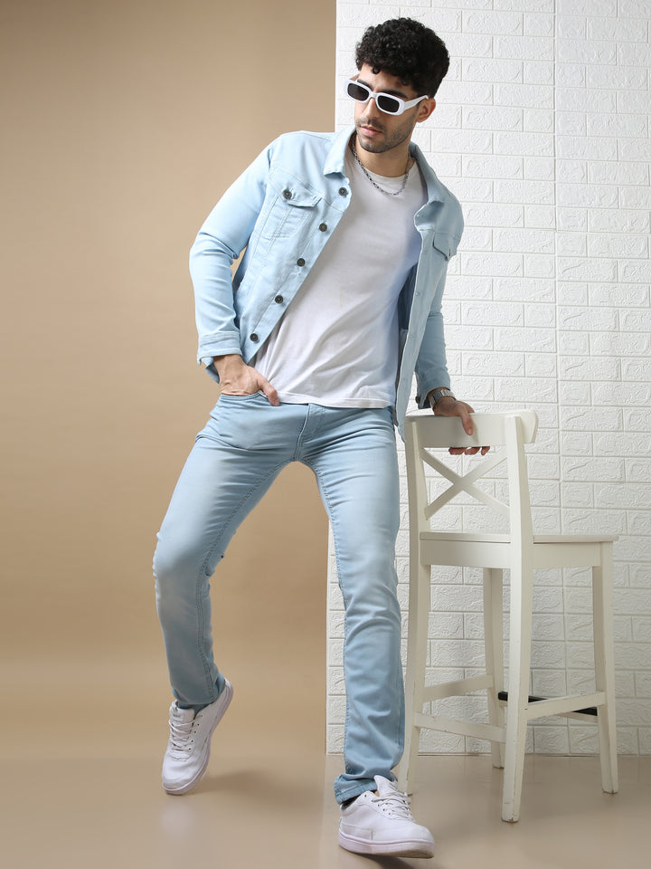 VUDUChill Blue Stretch DenimSlim Fit