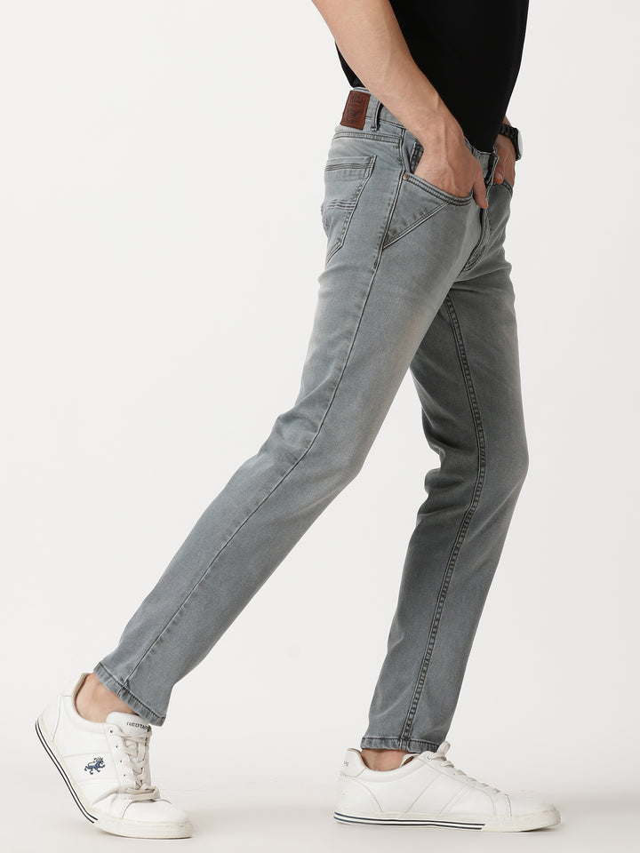 VUDUClassic Grey DenimAnkle Slim Fit