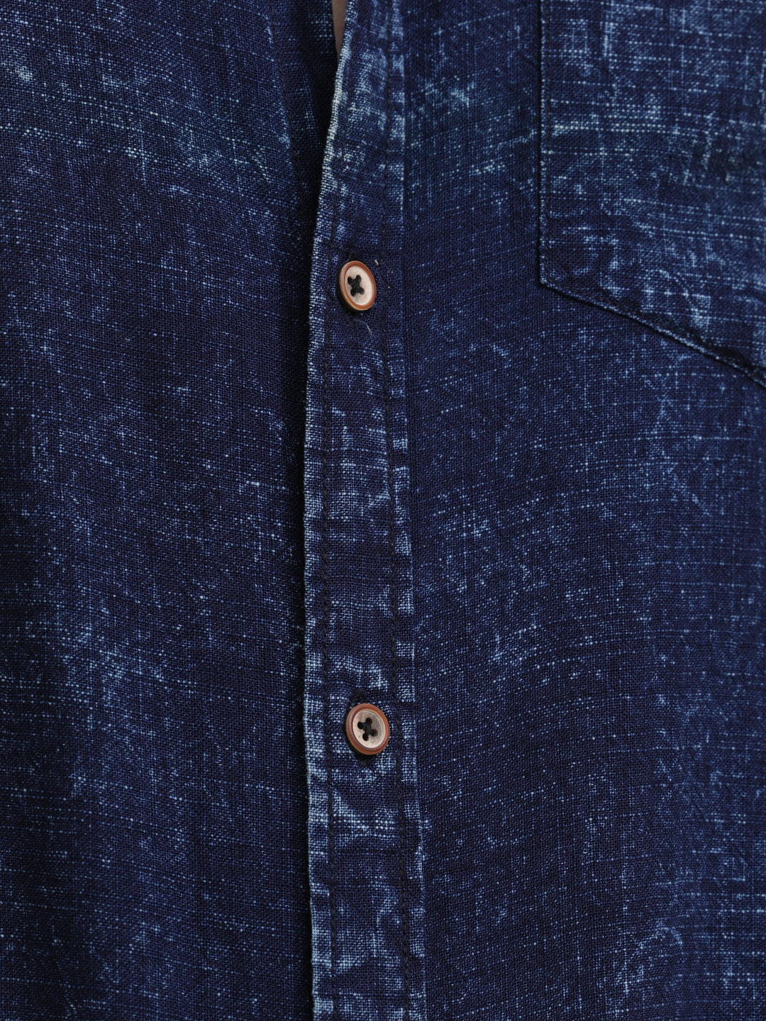 VUDUClassic Textured Denim ShirtRegular Fit