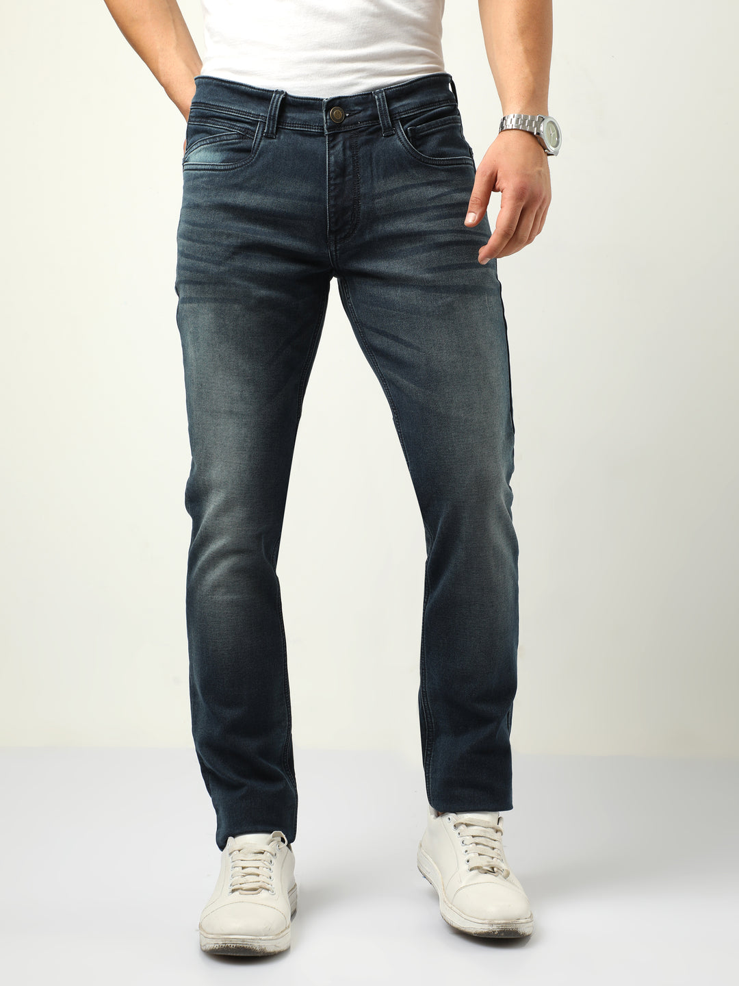 VUDUDark Wash DenimAnkle Slim Fit