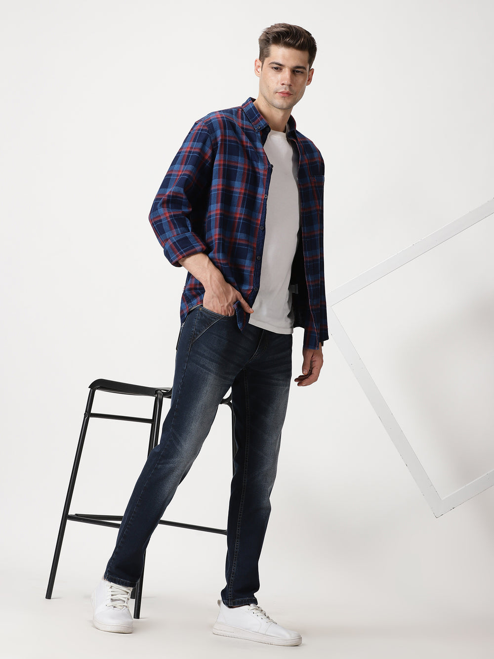 VUDUDeep Indigo DenimAnkle Slim Fit