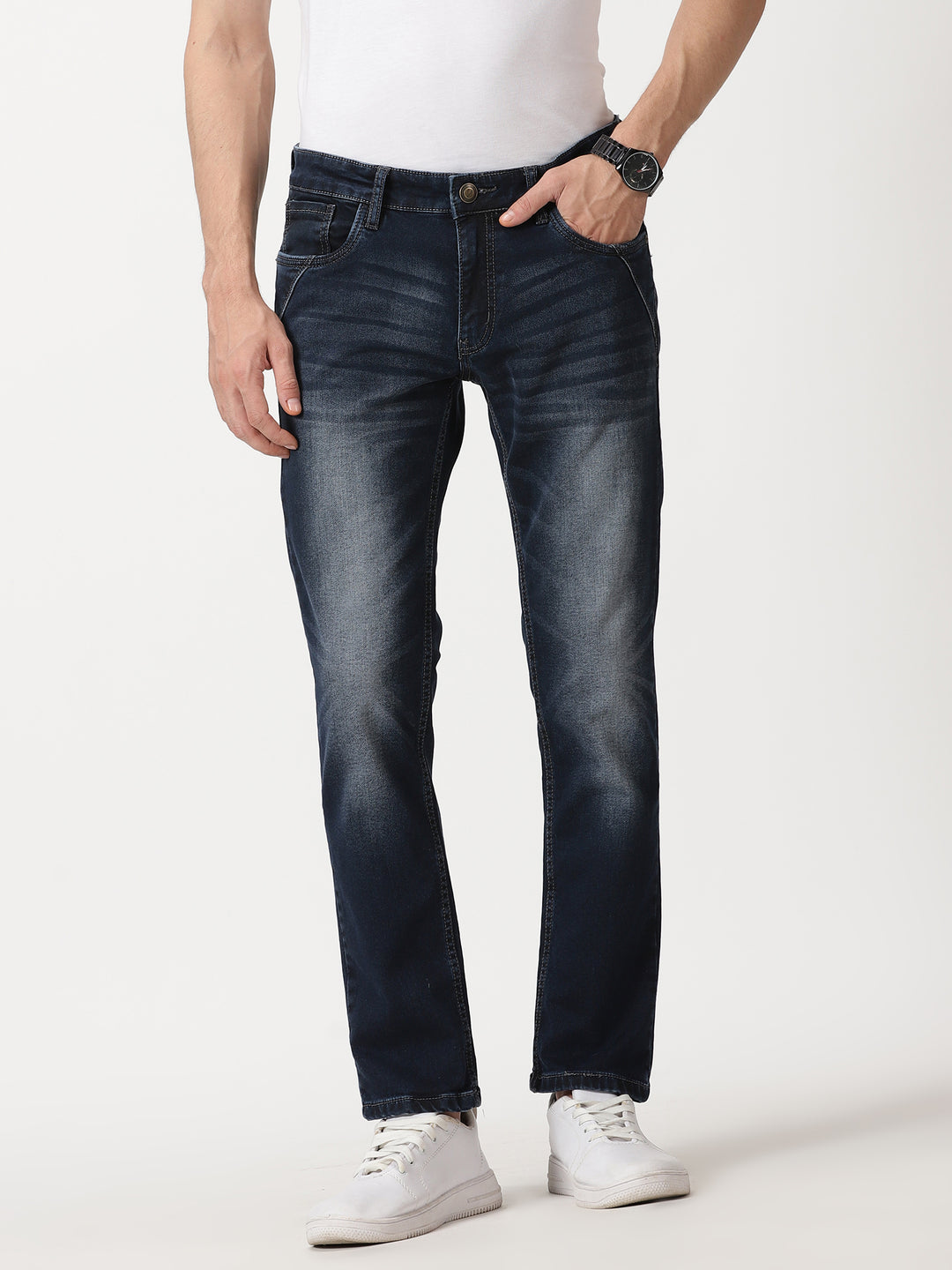 VUDUDeep Indigo DenimAnkle Slim Fit