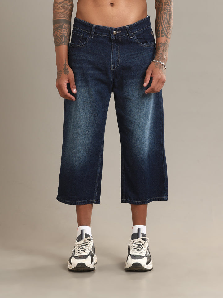 VUDUDeep Indigo JortsComfort Fit