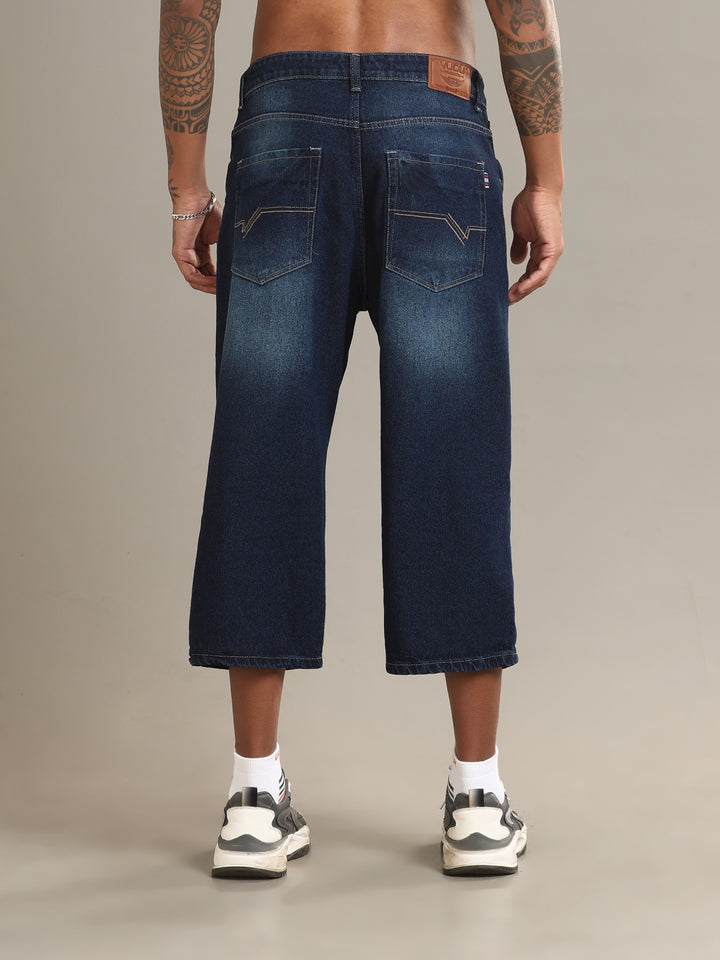 VUDUDeep Indigo JortsComfort Fit