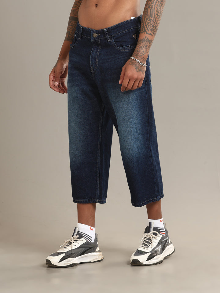 VUDUDeep Indigo JortsComfort Fit