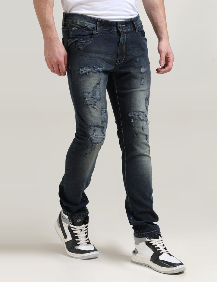 VUDUEDGE FRAY INDIGO DENIMSlim Fit