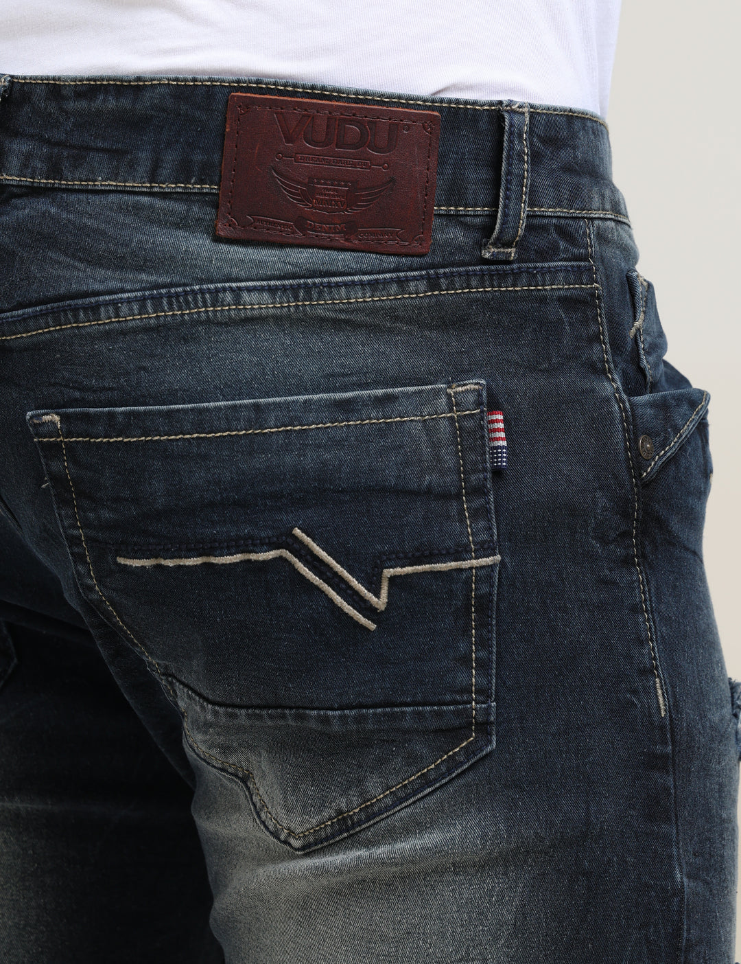 VUDUEDGE FRAY INDIGO DENIMSlim Fit