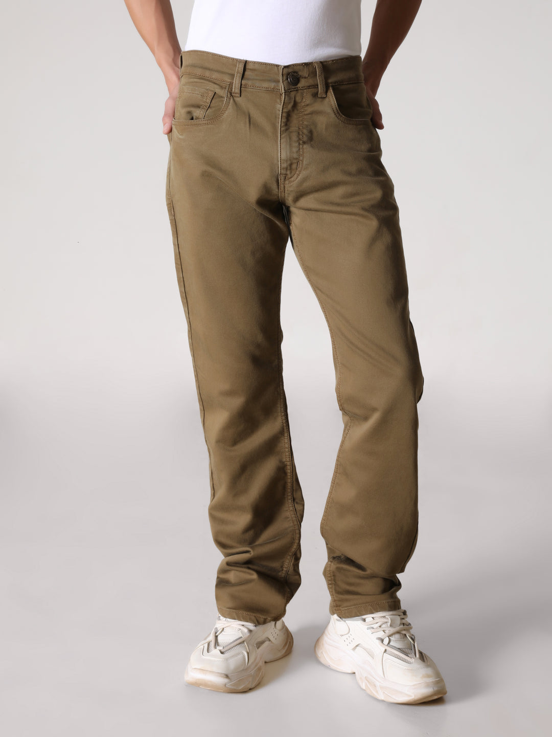 VUDUEarthy Beige Comfort Fit DenimComfort Fit