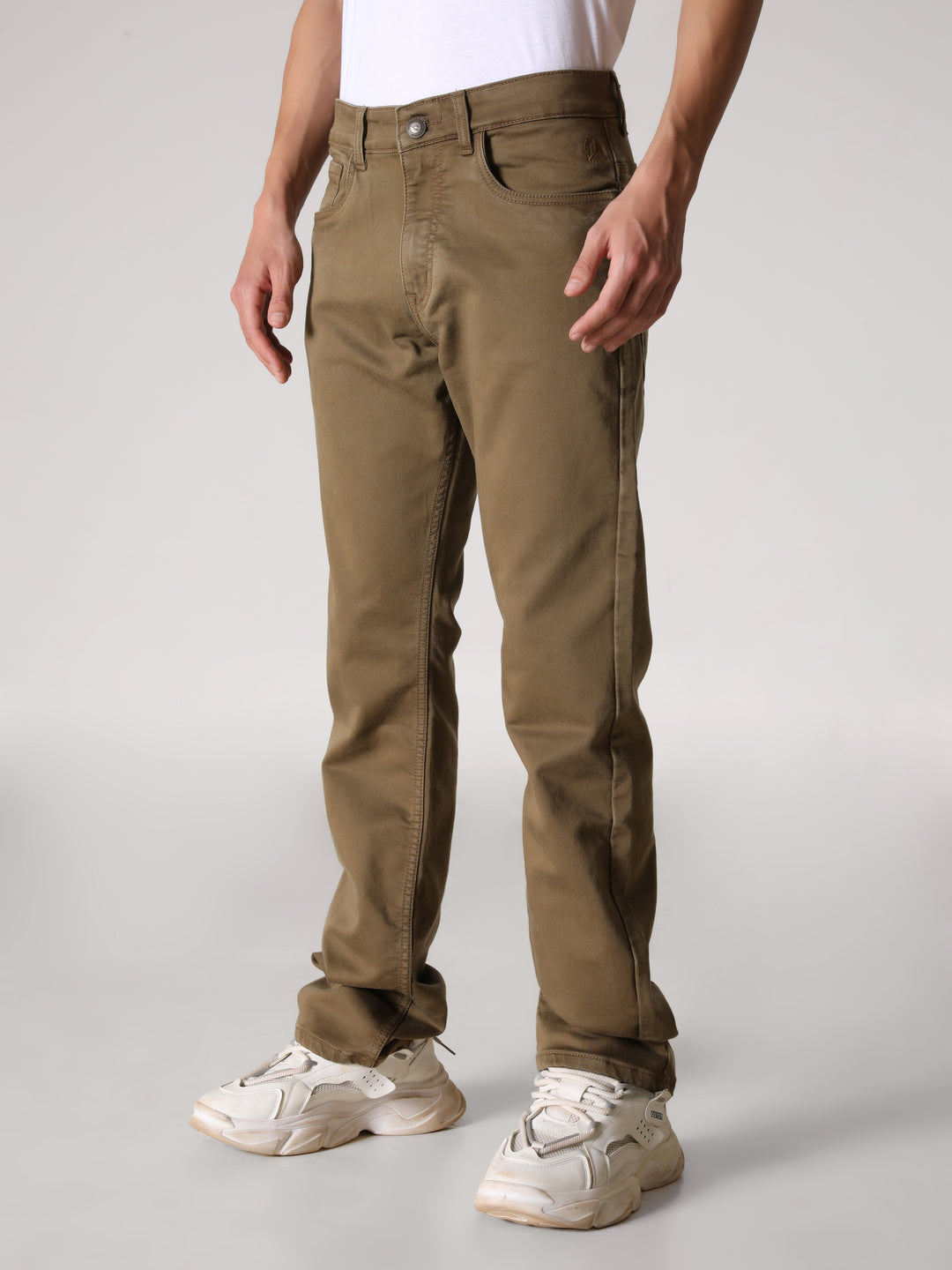 VUDUEarthy Beige Comfort Fit DenimComfort Fit