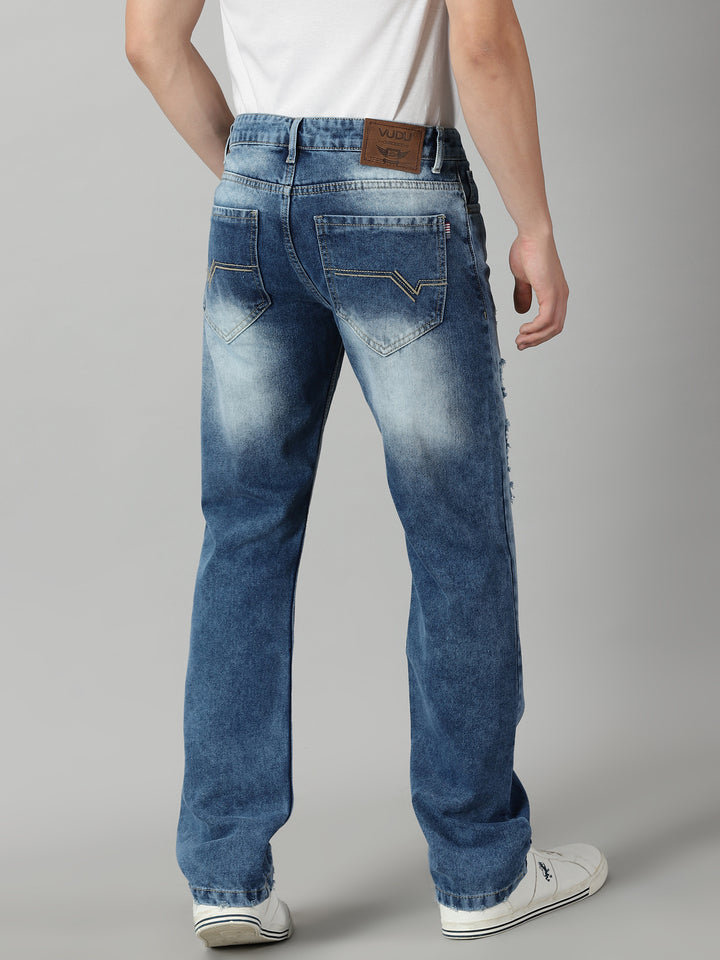 VUDUEasy-Fit Fray DenimComfort Fit