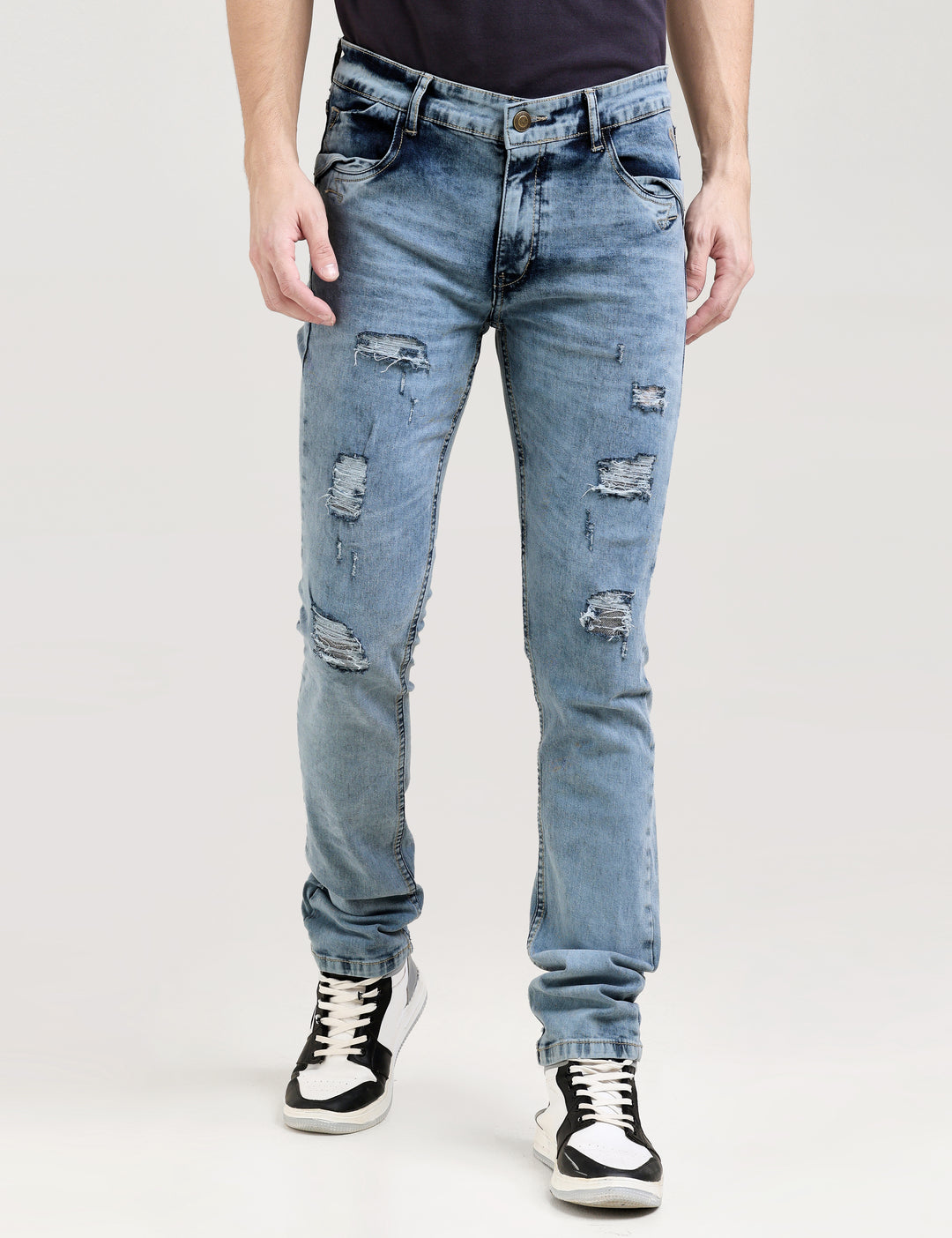 VUDUINDIGO FRINGE FADE JEANSSlim Fit