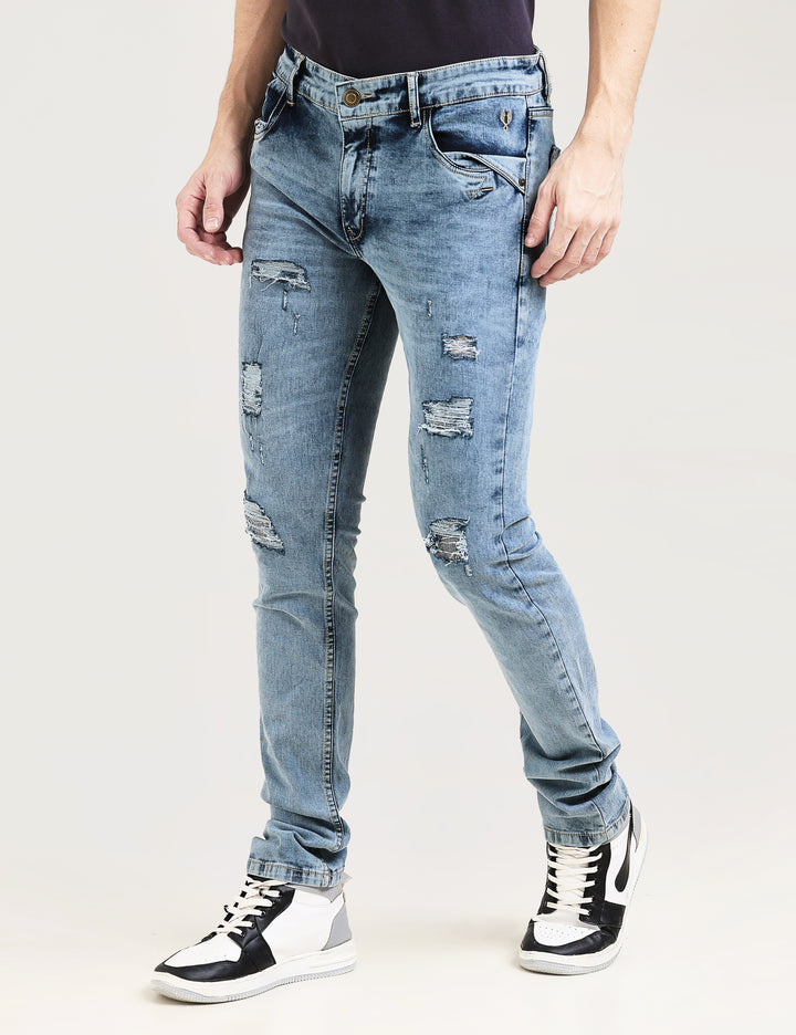 VUDUINDIGO FRINGE FADE JEANSSlim Fit