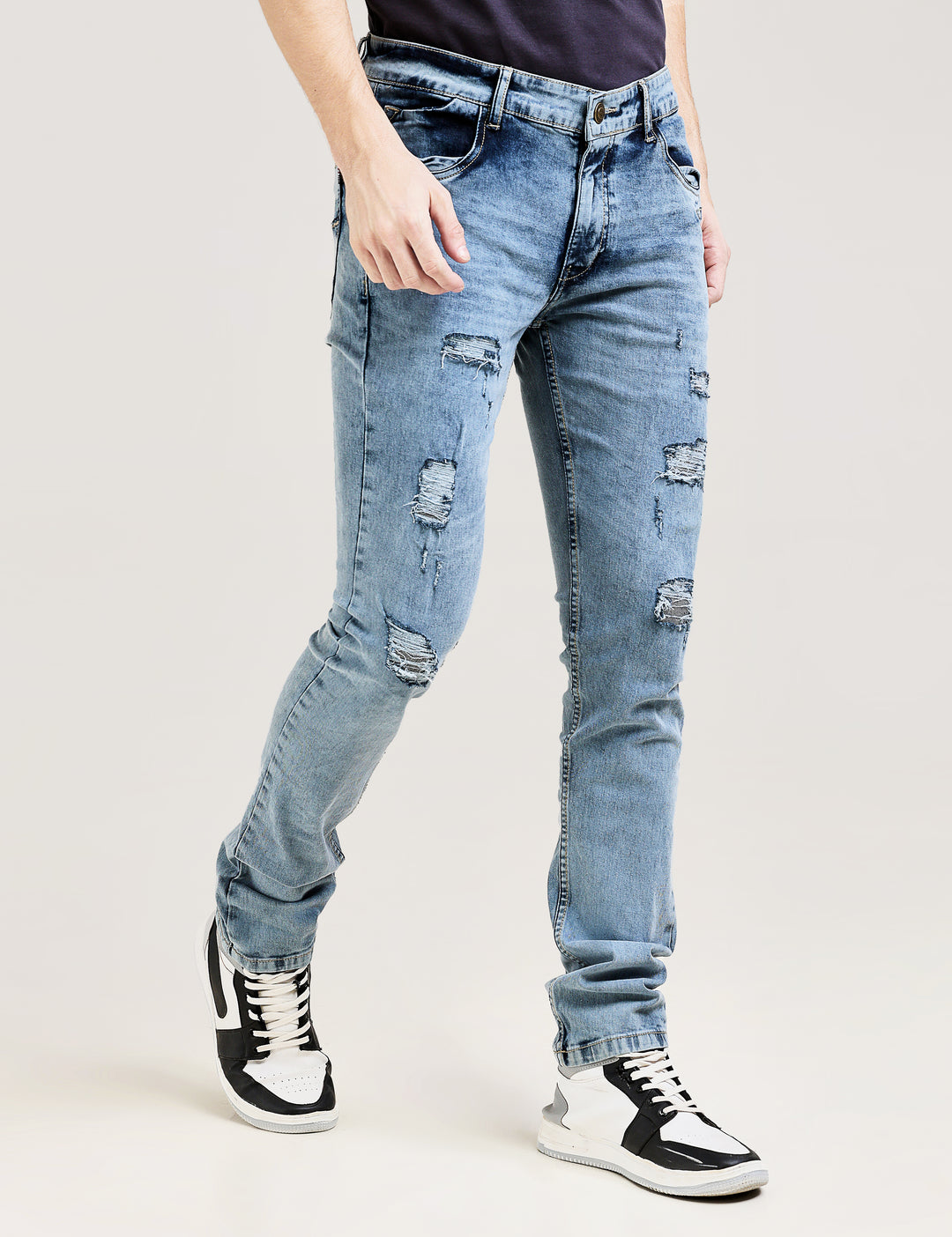 VUDUINDIGO FRINGE FADE JEANSSlim Fit