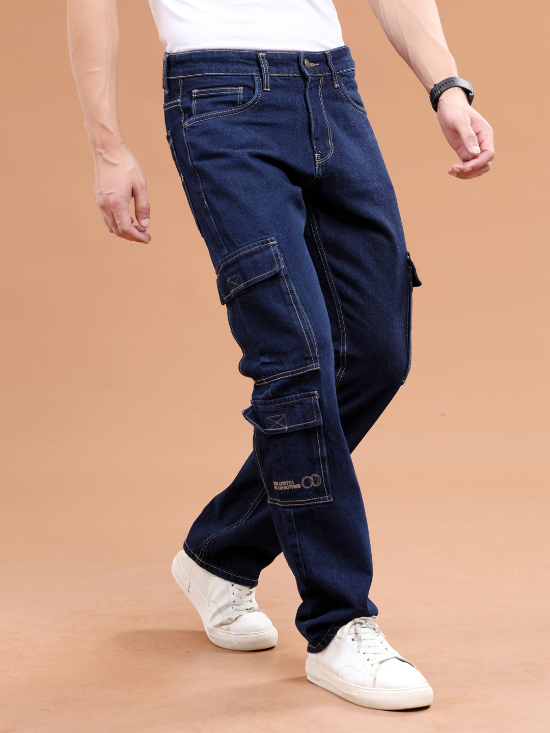 VUDUIndigo Flex Denim CargosComfort Fit