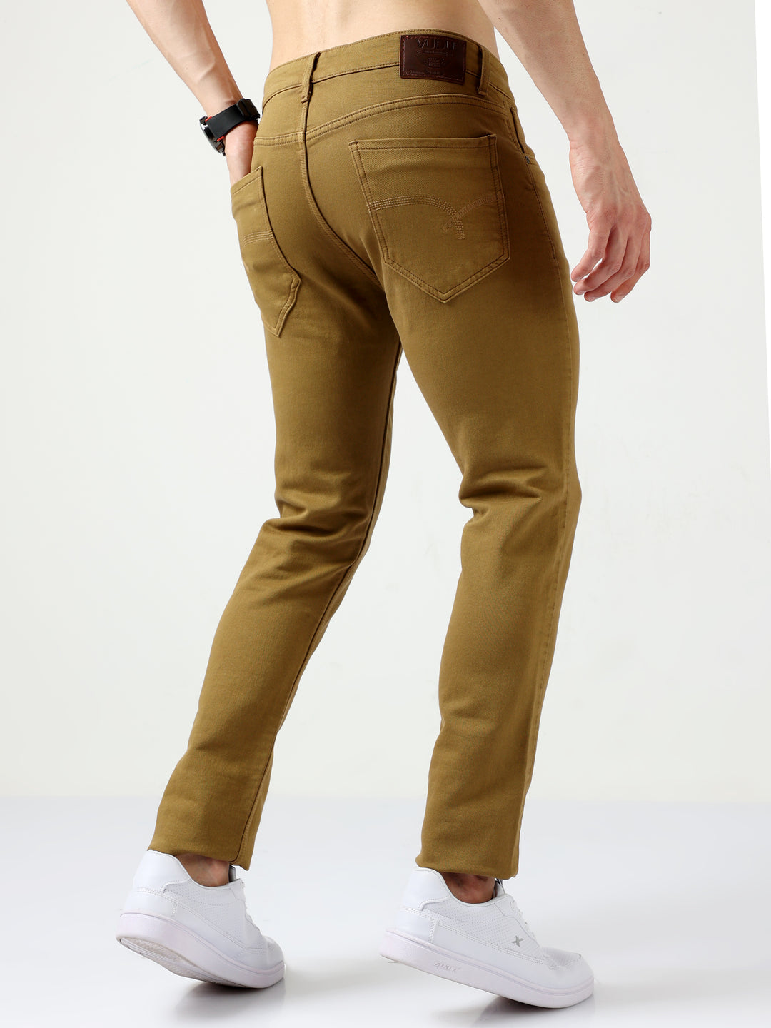 VUDUKhaki DenimSlim Fit