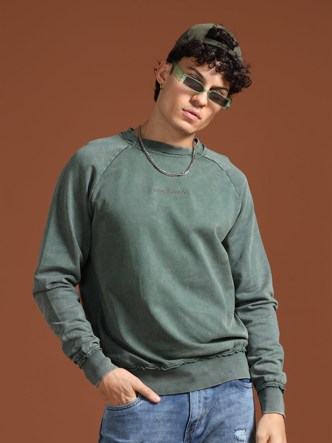 VUDUOcean Teal SweatshirtRegular Fit