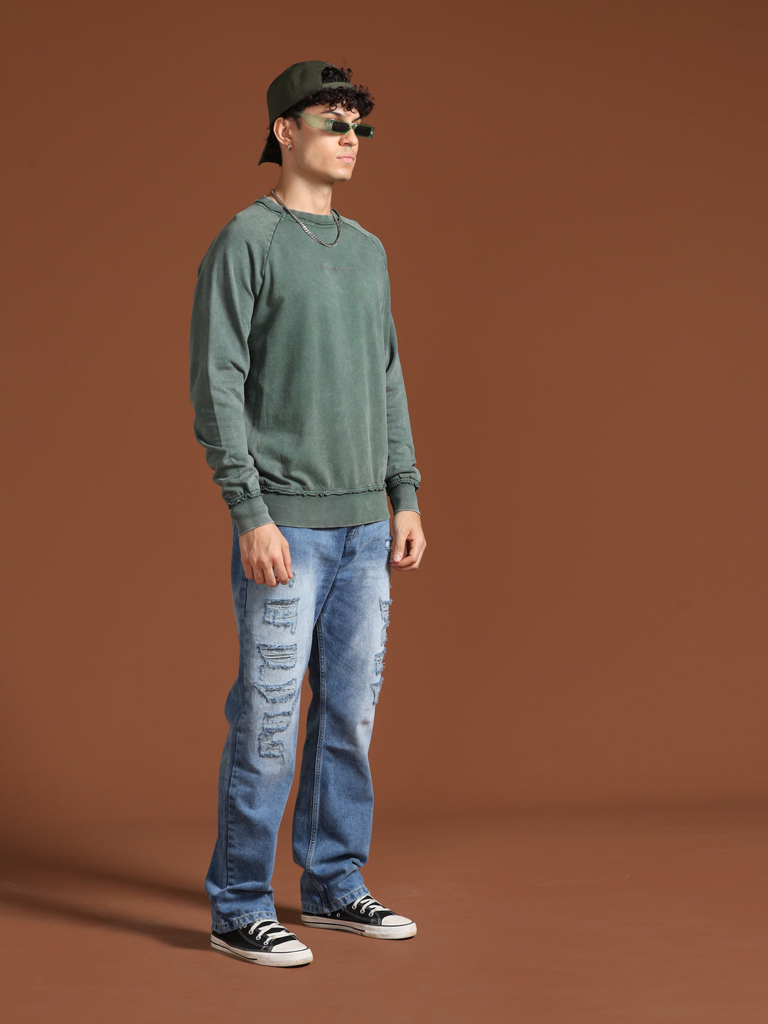 VUDUOcean Teal SweatshirtRegular Fit