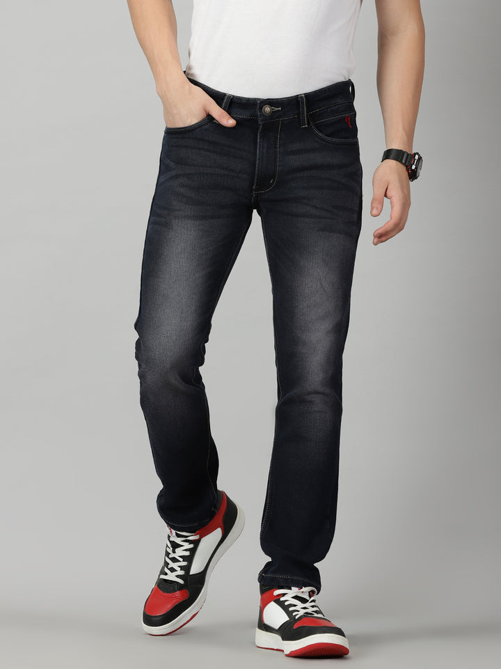 VUDURich Navy JeansAnkle Slim Fit