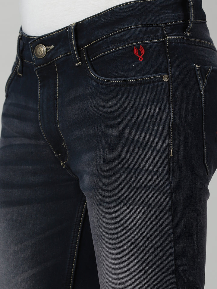 VUDURich Navy JeansAnkle Slim Fit