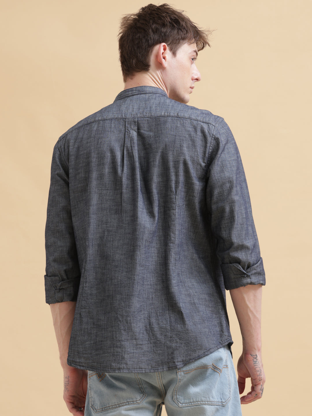 VUDUSLATE SHADE CLASSIC DENIM SHIRTRegular Fit