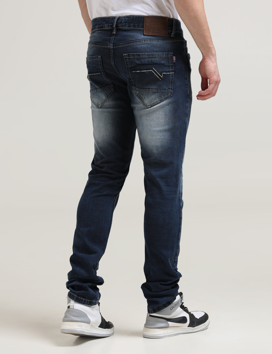 VUDUSLEEK INDIGO WHISKERFIT JEANSSlim Fit