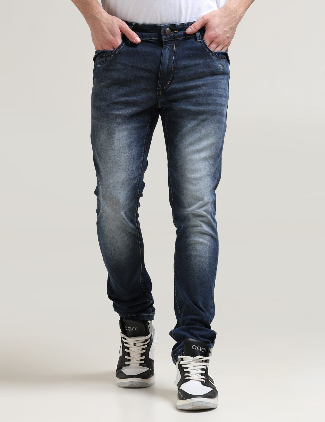 VUDUSLEEK INDIGO WHISKERFIT JEANSSlim Fit