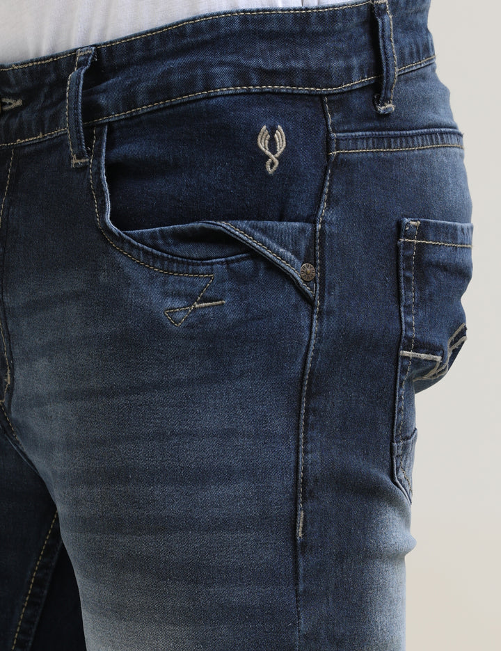 VUDUSLEEK INDIGO WHISKERFIT JEANSSlim Fit