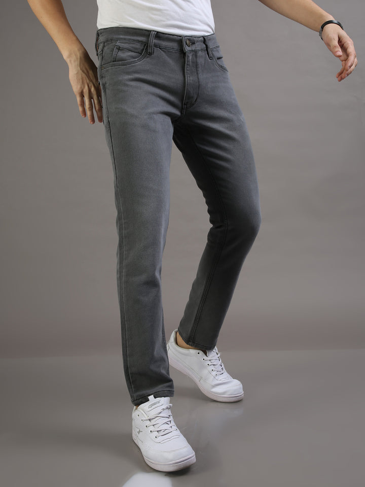 VUDUSlate Gray DenimAnkle Slim Fit