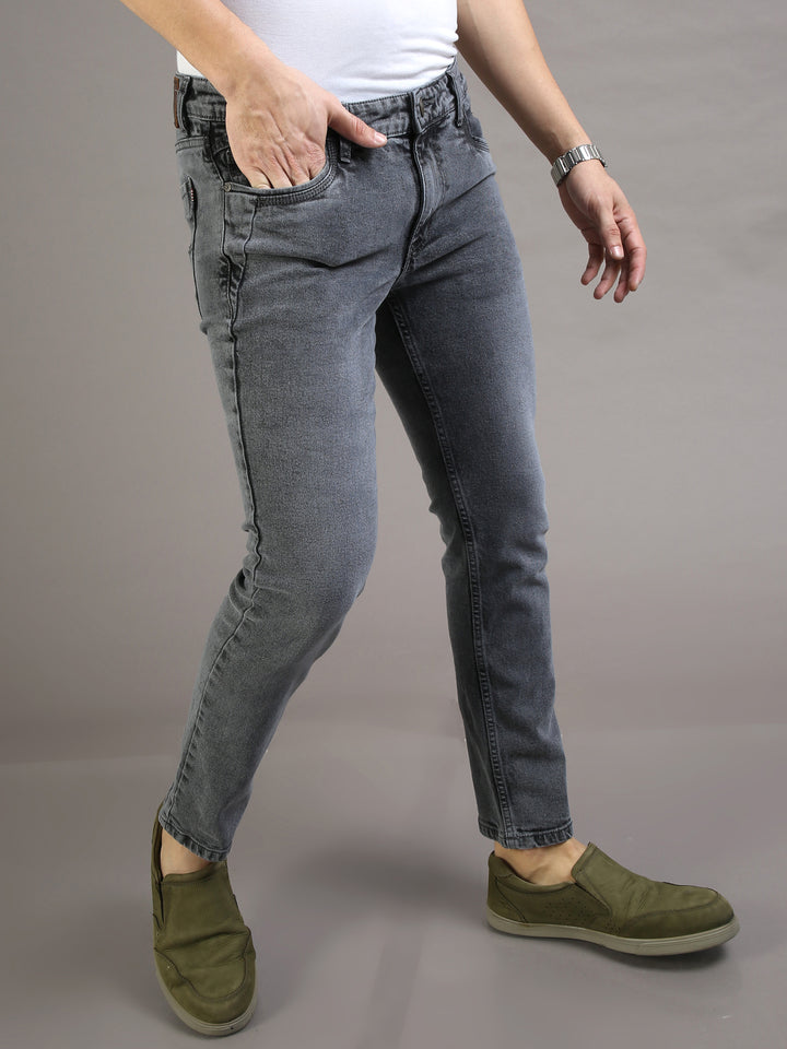 VUDUSleek Grey DenimsSlim Fit