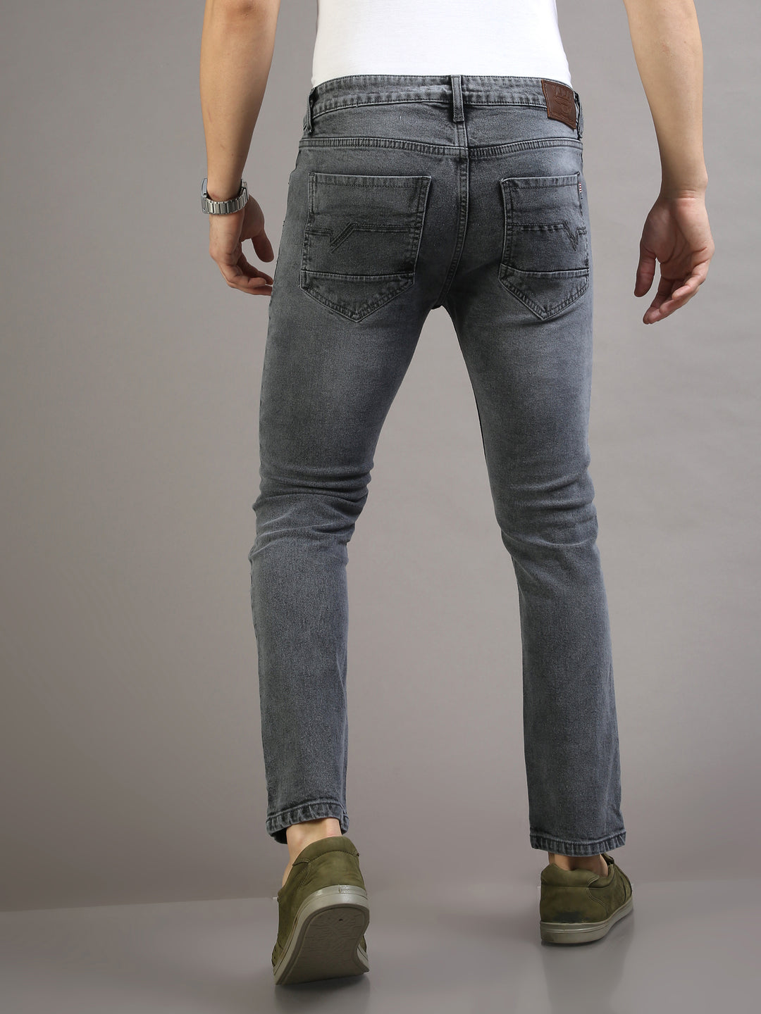 VUDUSleek Grey DenimsSlim Fit